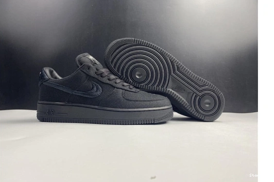 1 Low Black Air Force Stussy Nike CZ9084-001 0204